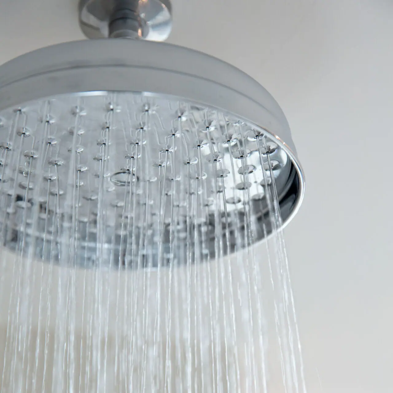 Shower head with running water